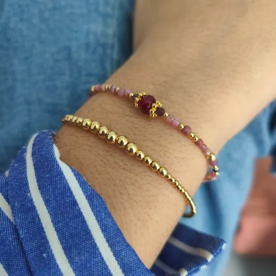 Aurelia — Bracelet perles gold filled